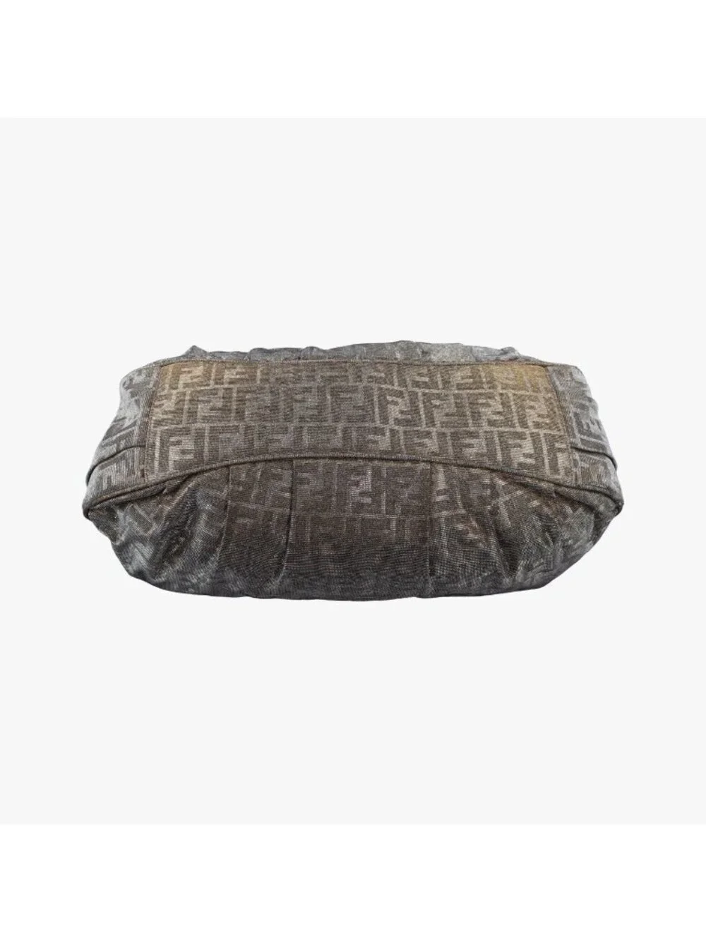 Fendi Mia Gold Fabric Shoulder Bag